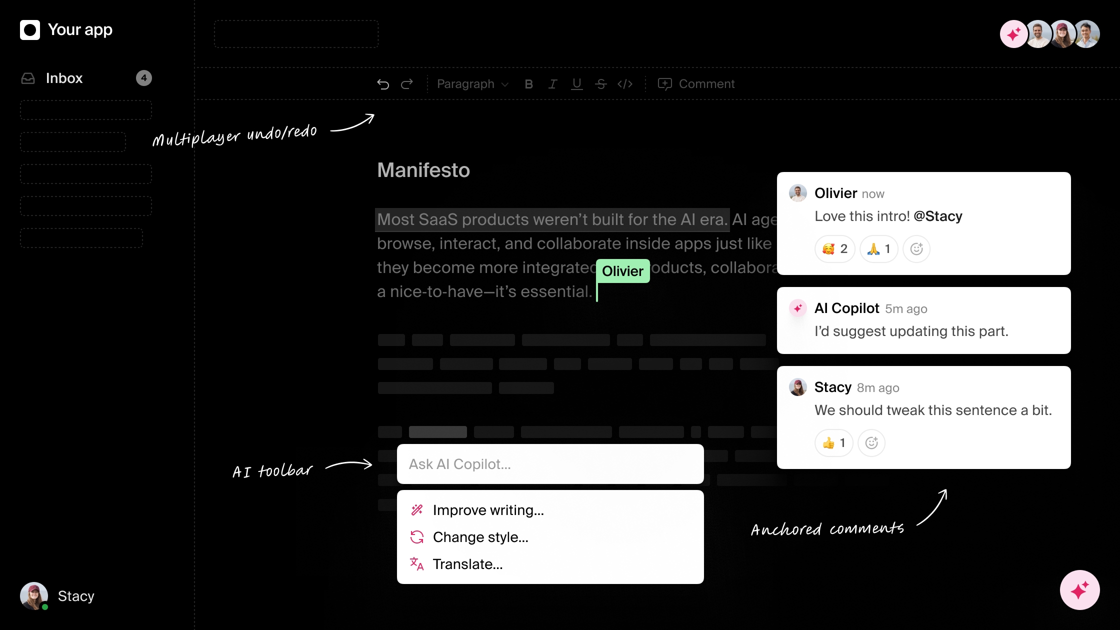 Document with Liveblocks