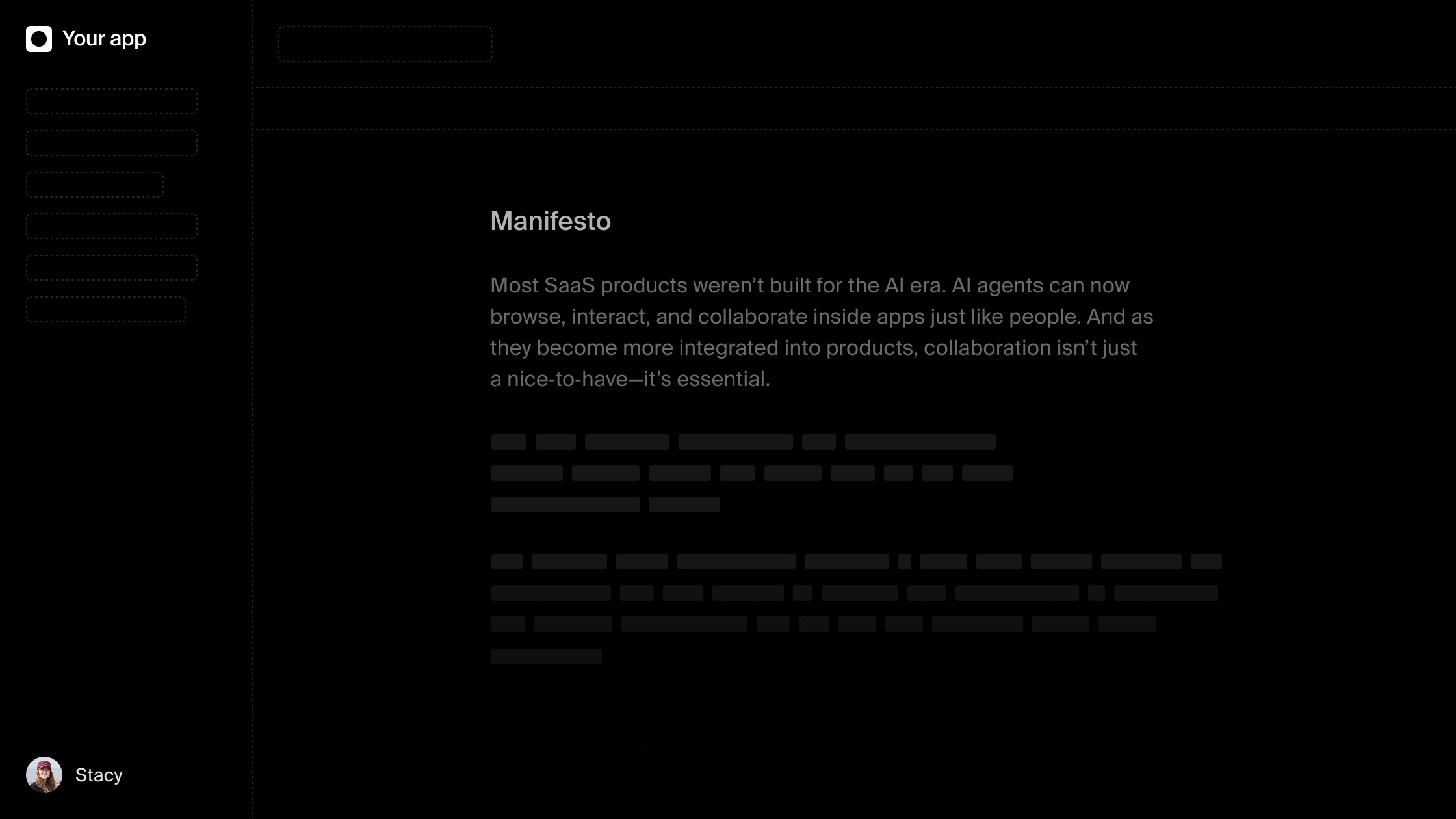 Document without Liveblocks