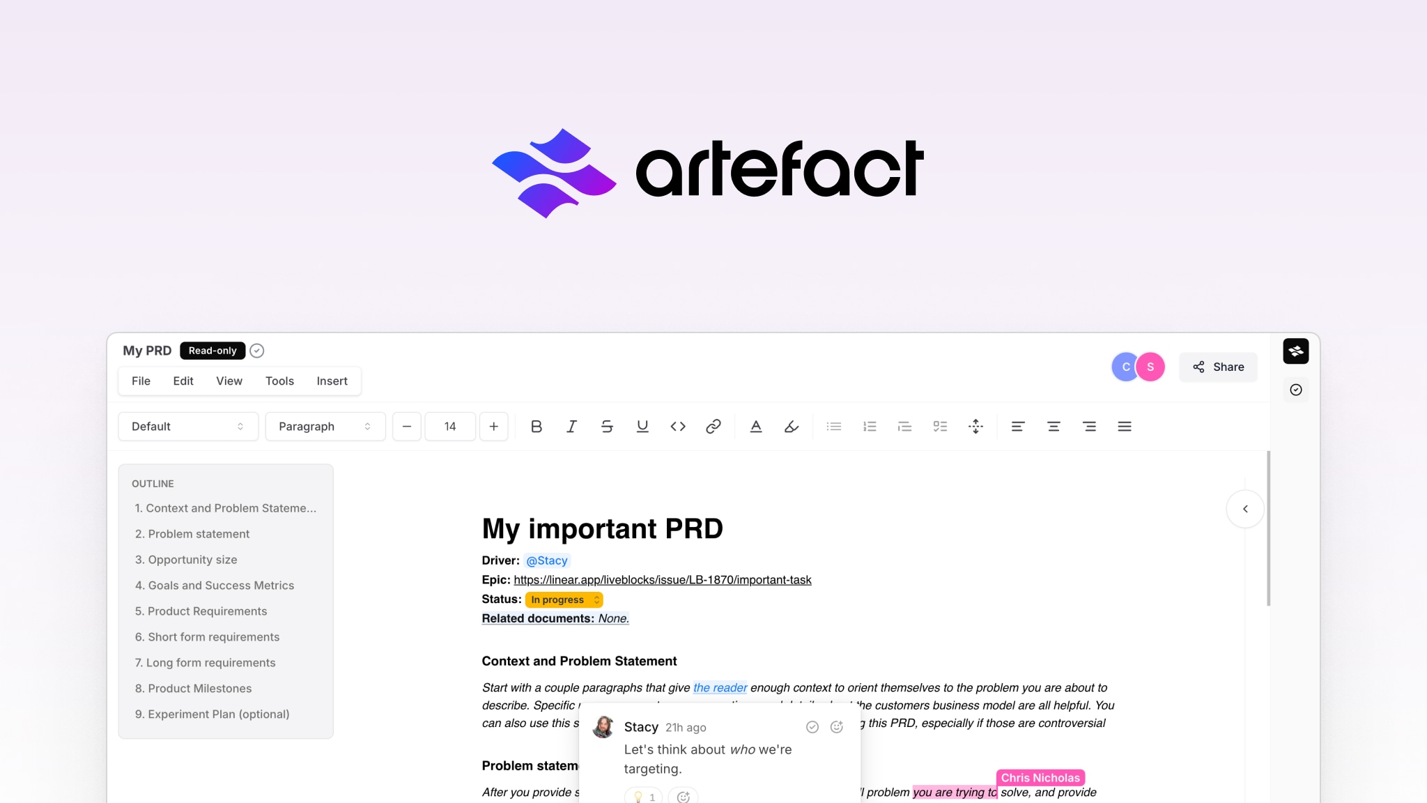 How Artefact reinvented collaborative workspaces for technical teams