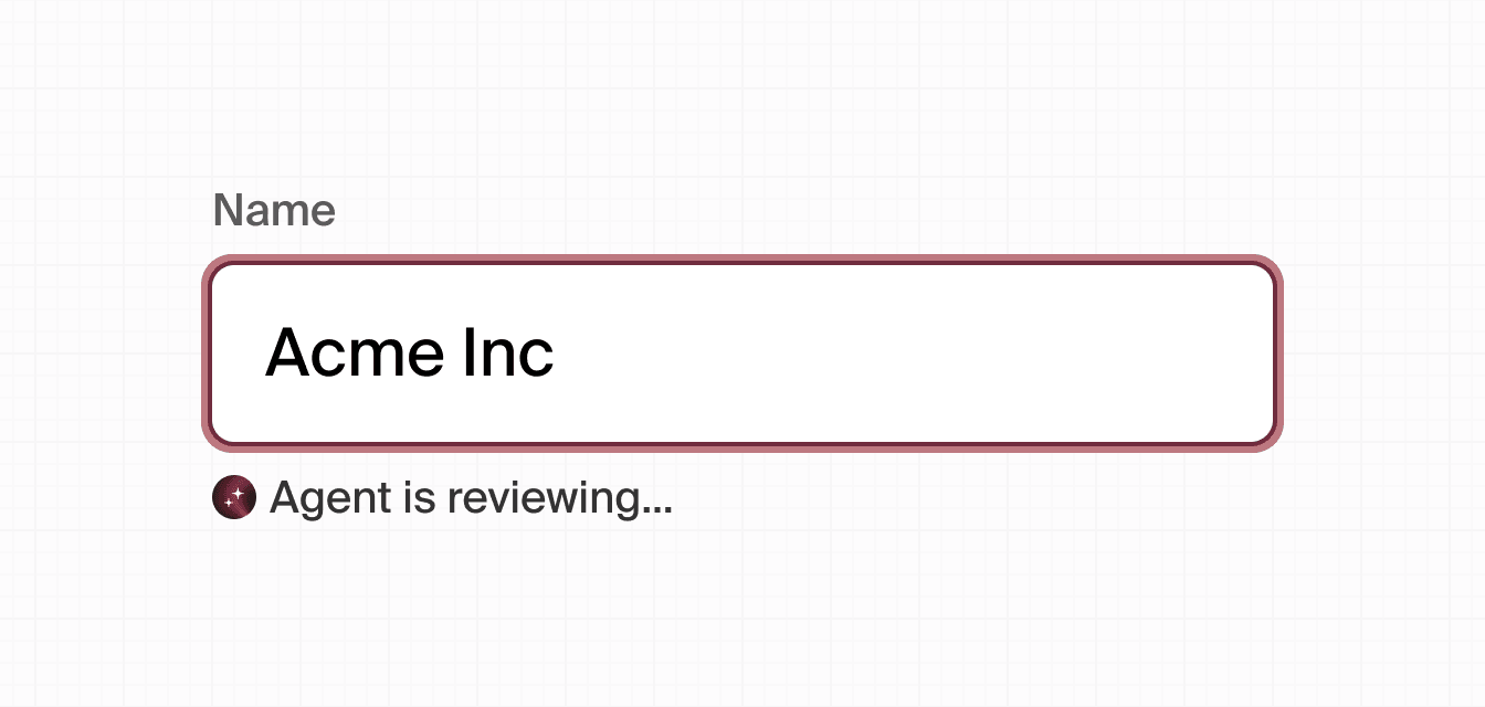 AI agent input presence